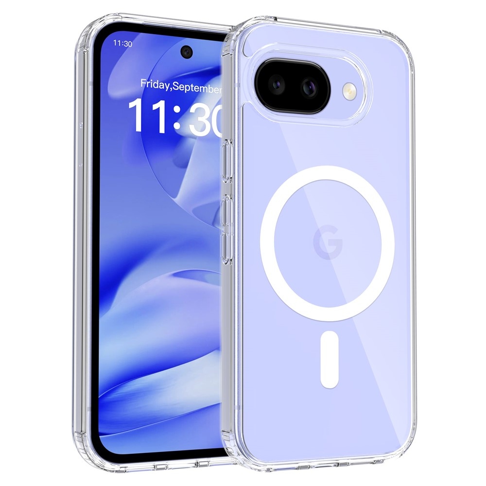 Akril zselés tok szilárd hátlappal és MagSafe a Google Pixel 10a készülékre - átlátszó