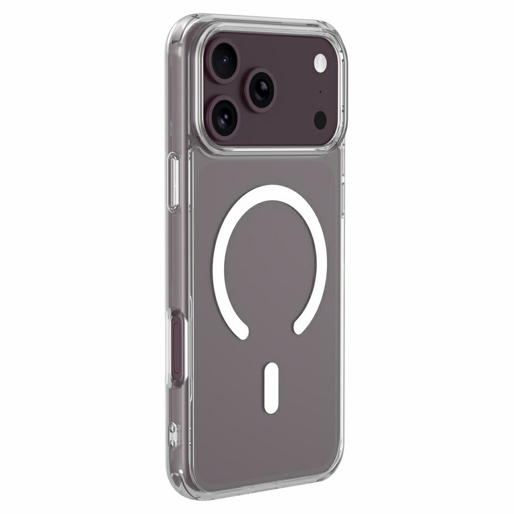 Acryle gél tok merev hátlappal és MagSafe-vel az iPhone 18 Pro/17 Pro-hoz – átlátszó
