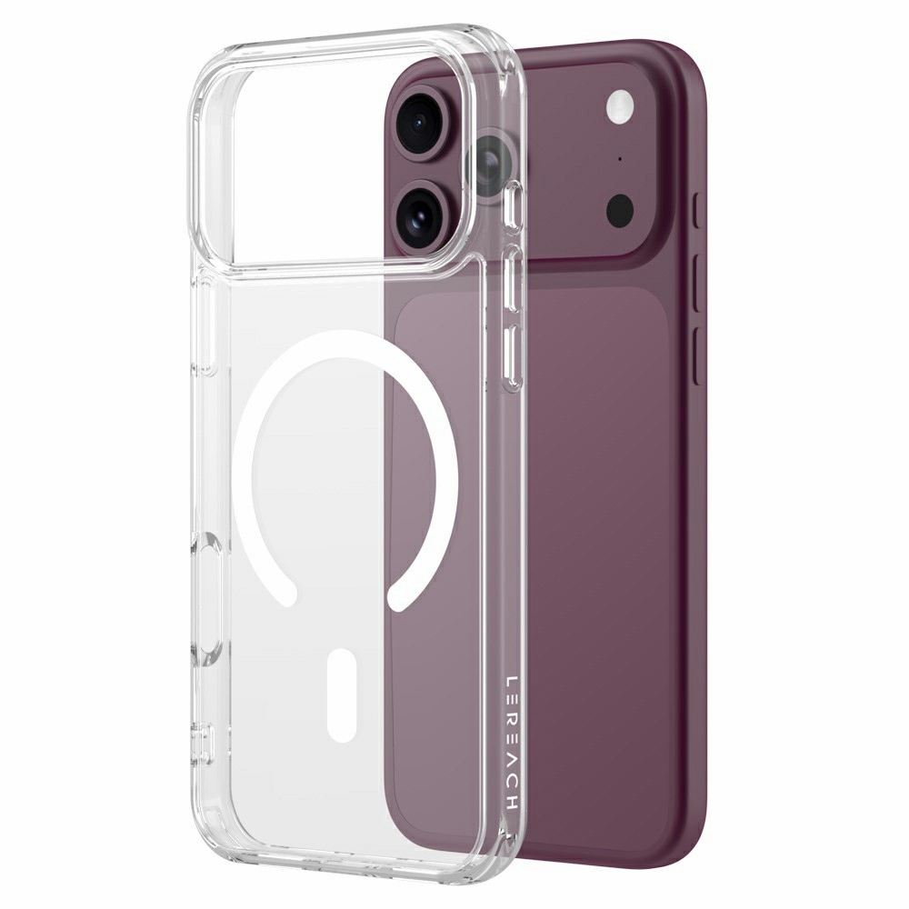 Acryle gél tok merev hátlappal és MagSafe-vel az iPhone 18 Pro/17 Pro-hoz – átlátszó