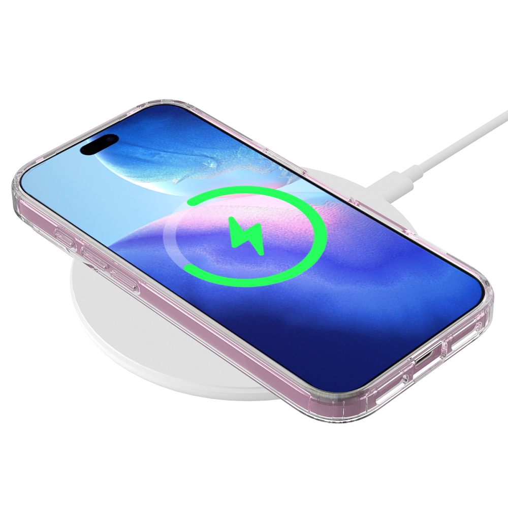 Acryle gél tok merev hátlappal és MagSafe-kompatibilis az iPhone 18 Pro Max/17 Pro Max készülékekhez – átlátszó