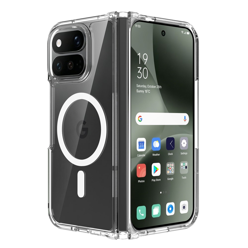 Acryle műanyag tok MagSafe-kompatibilis Google Pixel 11 Pro Fold-hoz – átlátszó