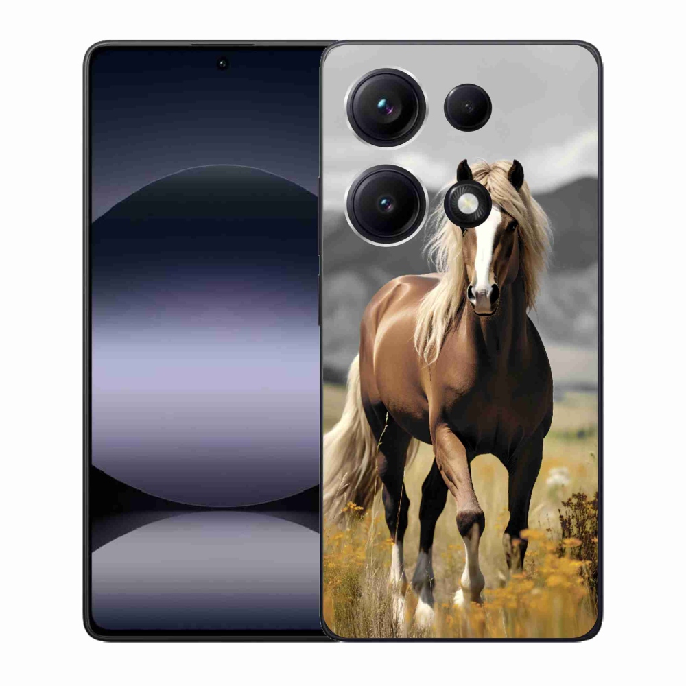 Gél borítás mmCase a Xiaomi Redmi Note 14S-hez - barna ló 1