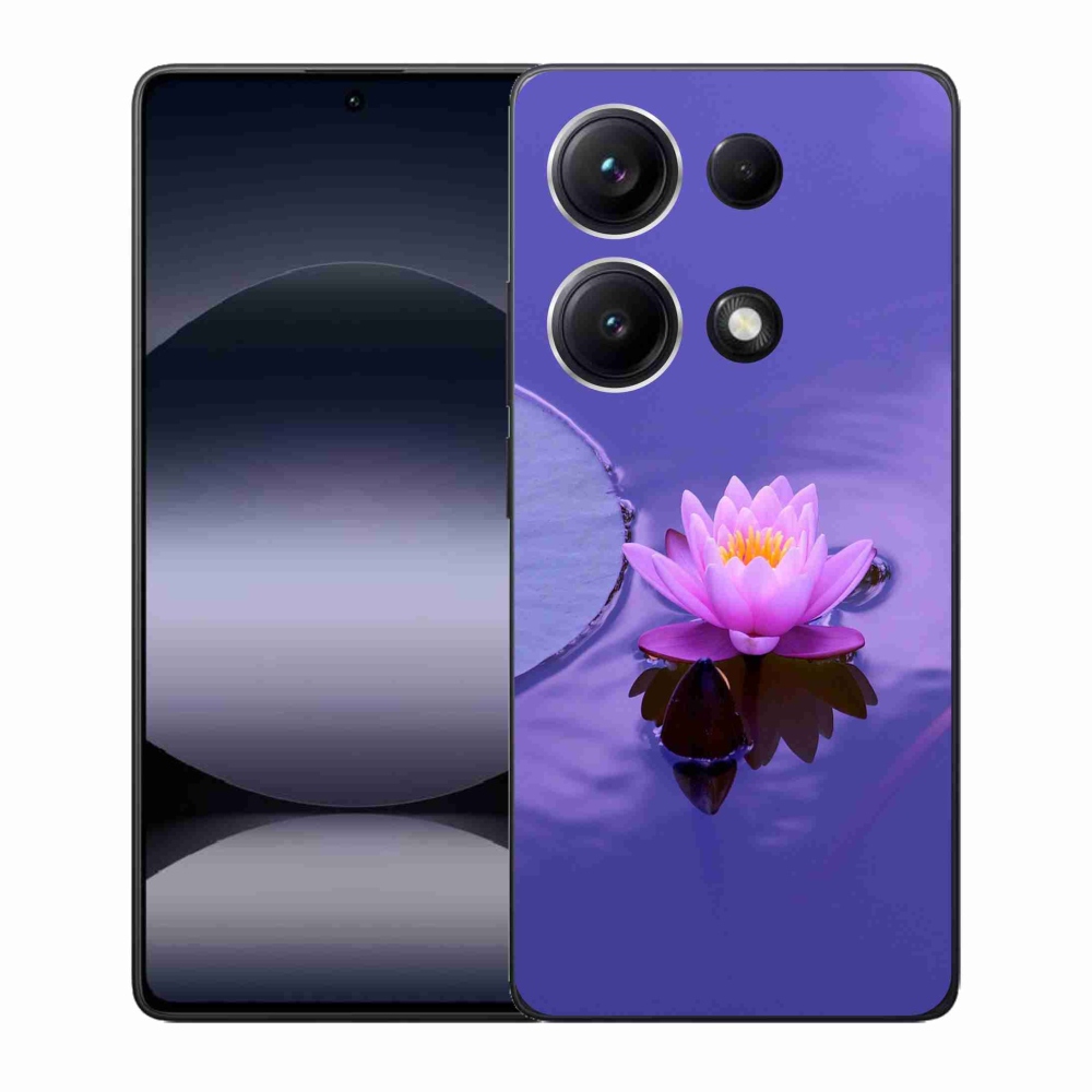 Gél borító mmCase a Xiaomi Redmi Note 14S-hez - virág a felületen