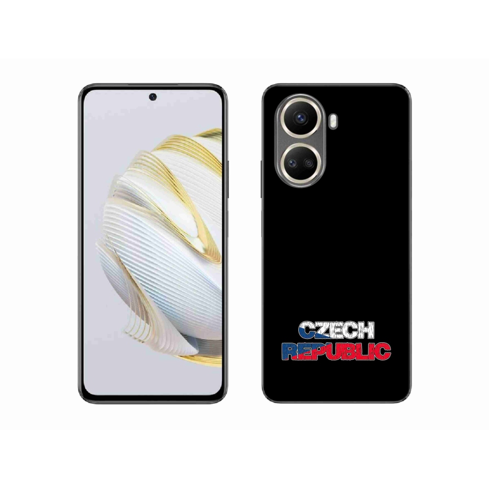 Gél borítás mmCase a Huawei Nova 10 SE-hez - Csehország fekete háttérrel