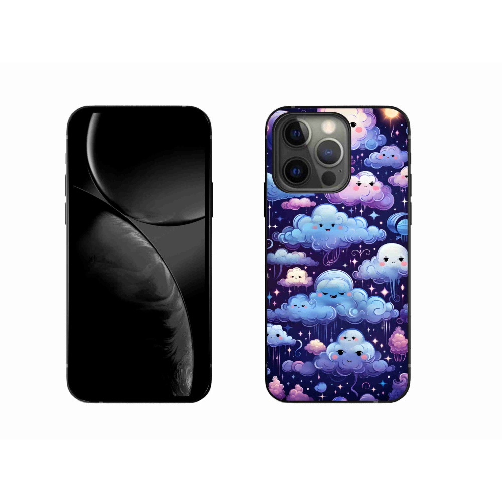 Zselés borítás mmCase iPhone 13 Pro készülékhez - felhők