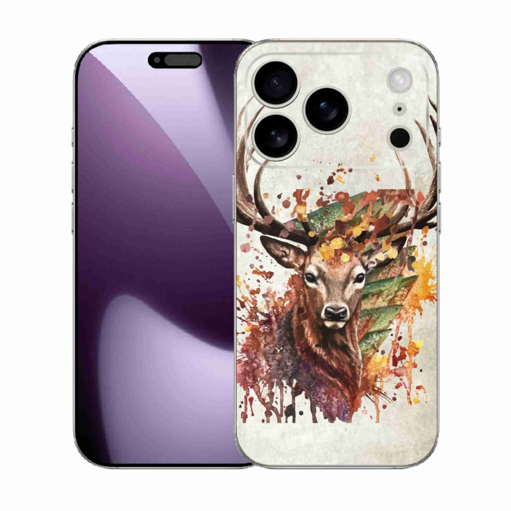 Zselés borítás mmCase iPhone 17 Pro készülékhez - szarvas 1