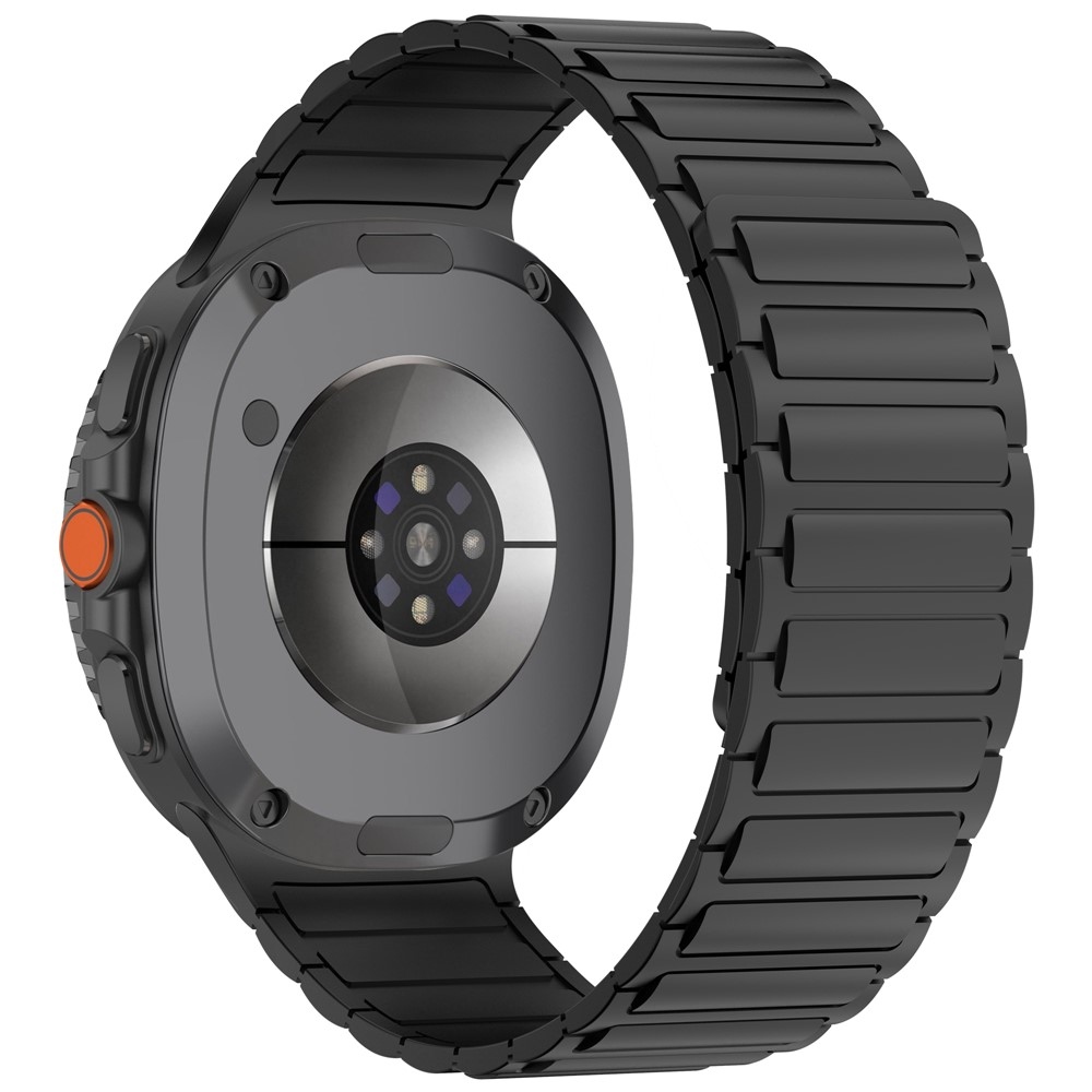 Adjust szilikon karkötő a Samsung Galaxy Watch8 Classic 46 mm-es/Watch8 44 mm-es/40 mm-es modellekhez – fekete