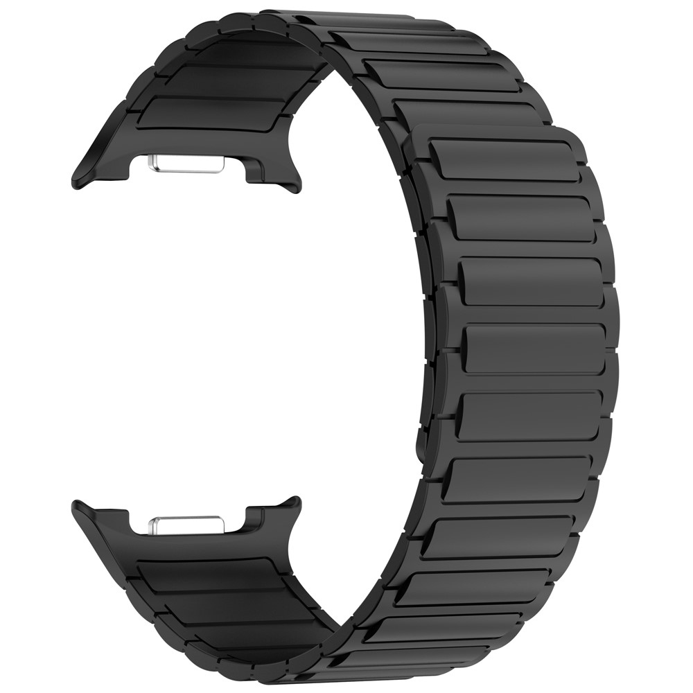 Adjust szilikon karkötő a Samsung Galaxy Watch8 Classic 46 mm-es/Watch8 44 mm-es/40 mm-es modellekhez – fekete