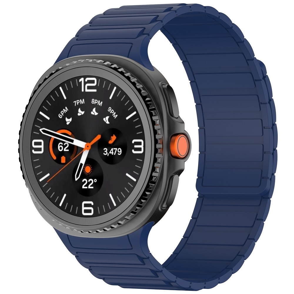 Adjust szilikon karkötő a Samsung Galaxy Watch8 Classic 46 mm-es/Watch8 44 mm-es/40 mm-es modellekhez – kék