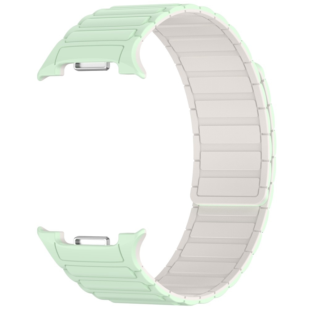 Adjust szilikon karkötő a Samsung Galaxy Watch8 Classic 46 mm-es/Watch8 44 mm-es/40 mm-es modellekhez – világoszöld