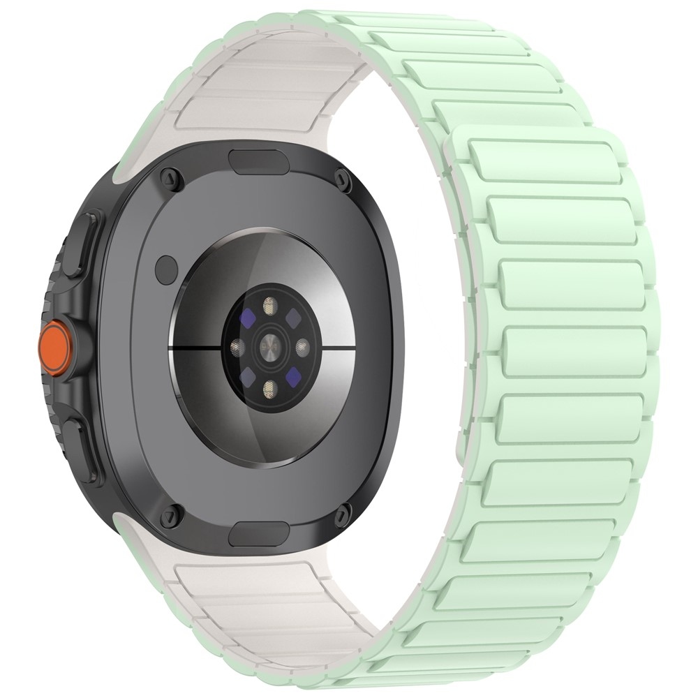 Adjust szilikon karkötő a Samsung Galaxy Watch8 Classic 46 mm-es/Watch8 44 mm-es/40 mm-es modellekhez – világoszöld