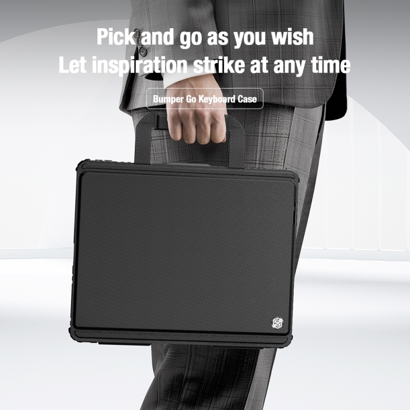 Nillkin Bumper GO billentyűzet tok (háttérvilágításos verzió) iPad Pro 13 2024 Fekete