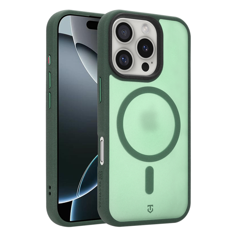 Tactical MagForce Hypersand tok az Apple iPhone 16 Pro-hoz, Forest Green színben