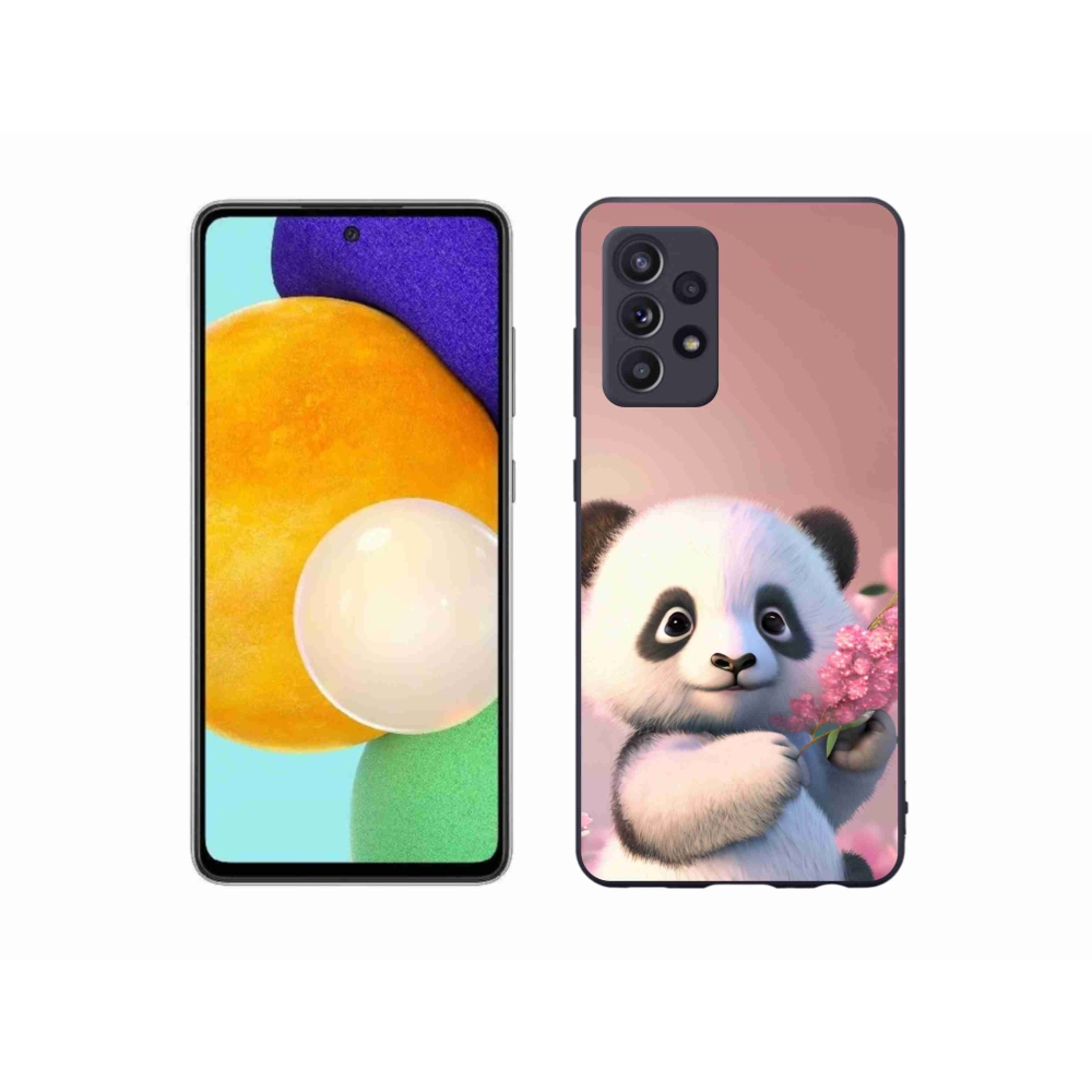 Gél védőhuzat mmCase Samsung Galaxy A52s 5G - aranyos panda
