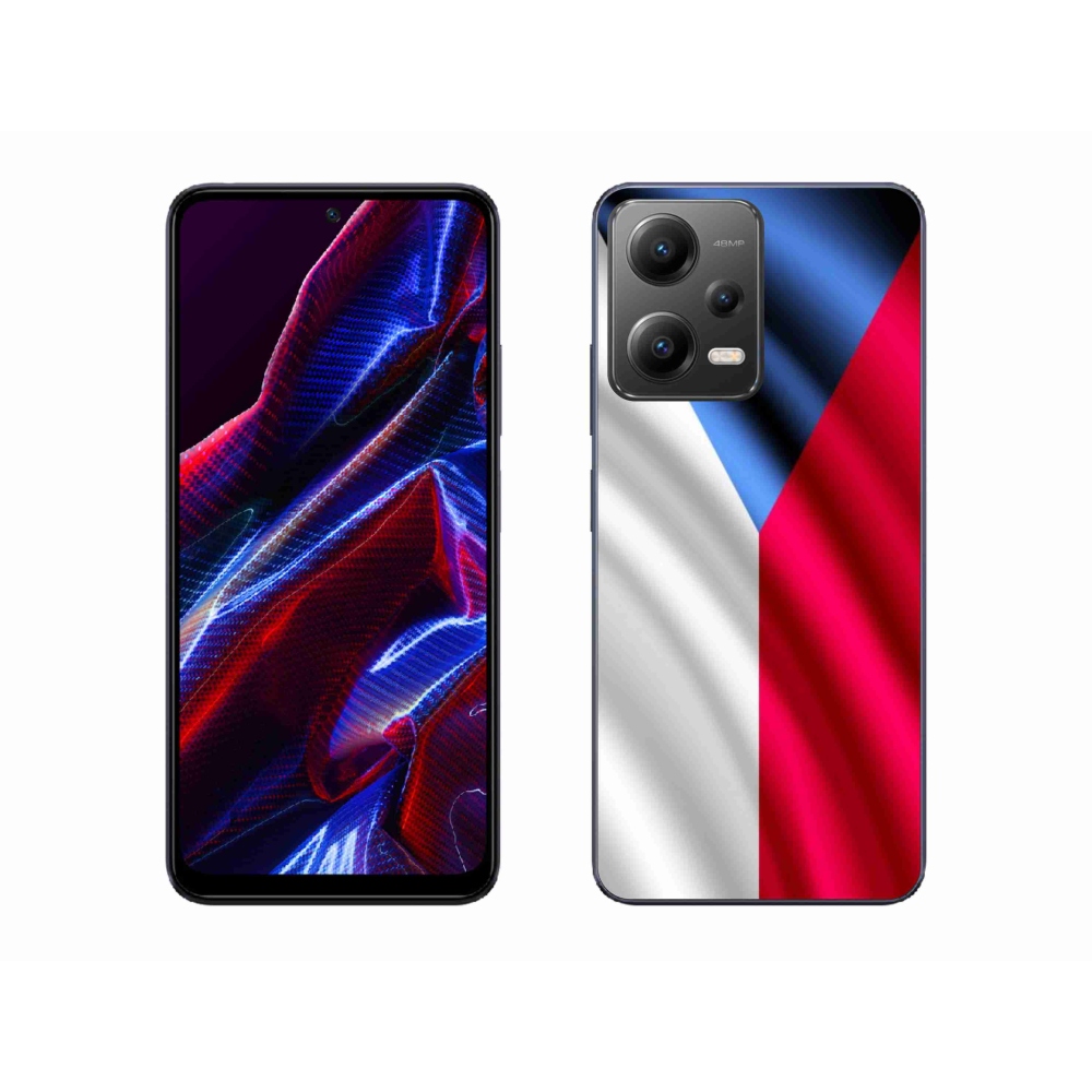 Gél borító mmCase a Xiaomi Redmi Note 12 5G számára - cseh zászló