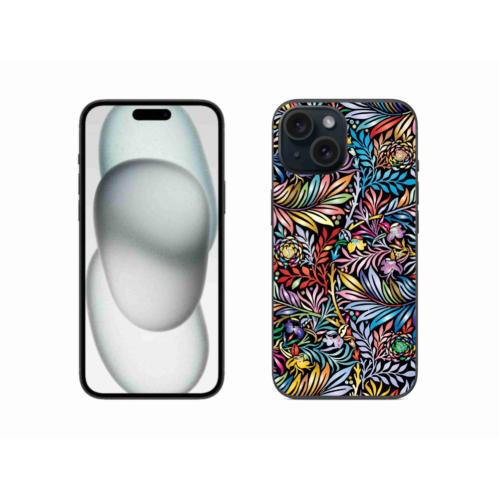 Zselés borítás mmCase iPhone 15 - virágokhoz 5