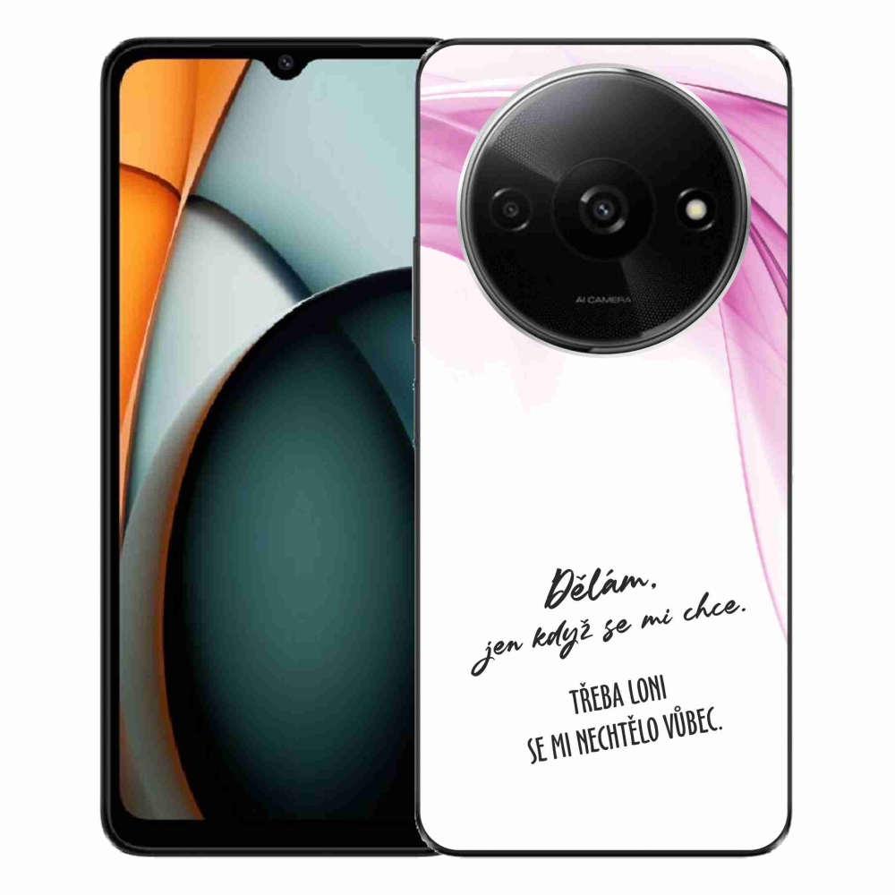 Gél borító mmCase a Xiaomi Redmi A3-hoz - vicces szöveg 12 fehér háttérrel