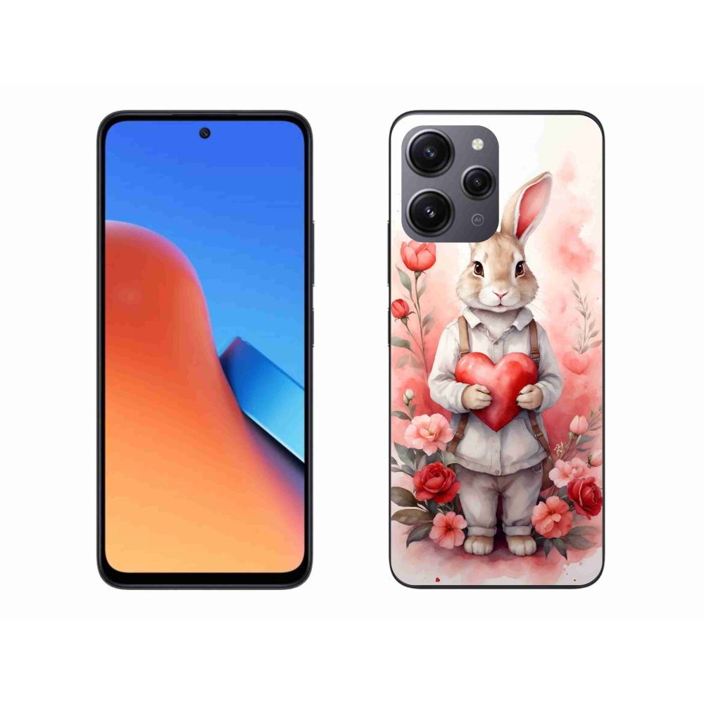 Gél borítás mmCase a Xiaomi Redmi 12 - nyúl szívvel