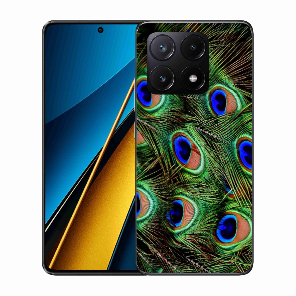 Gél borítás mmCase a Xiaomi Poco X6 Pro 5G-hez - pávatoll