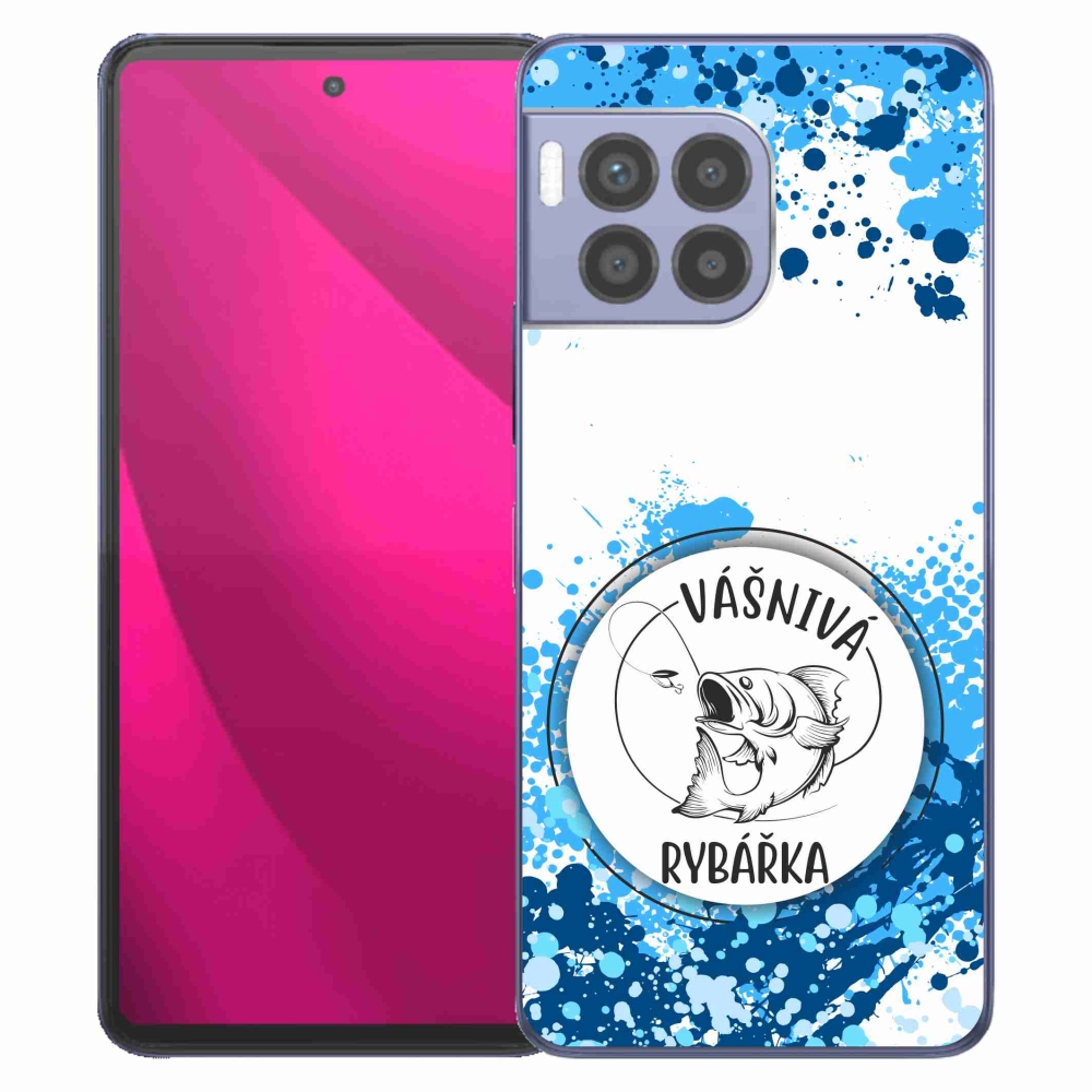 Gél borító mmCase a T-Mobile T Phone 2 Pro készülékhez - szenvedélyes halásznő fehér háttérrel