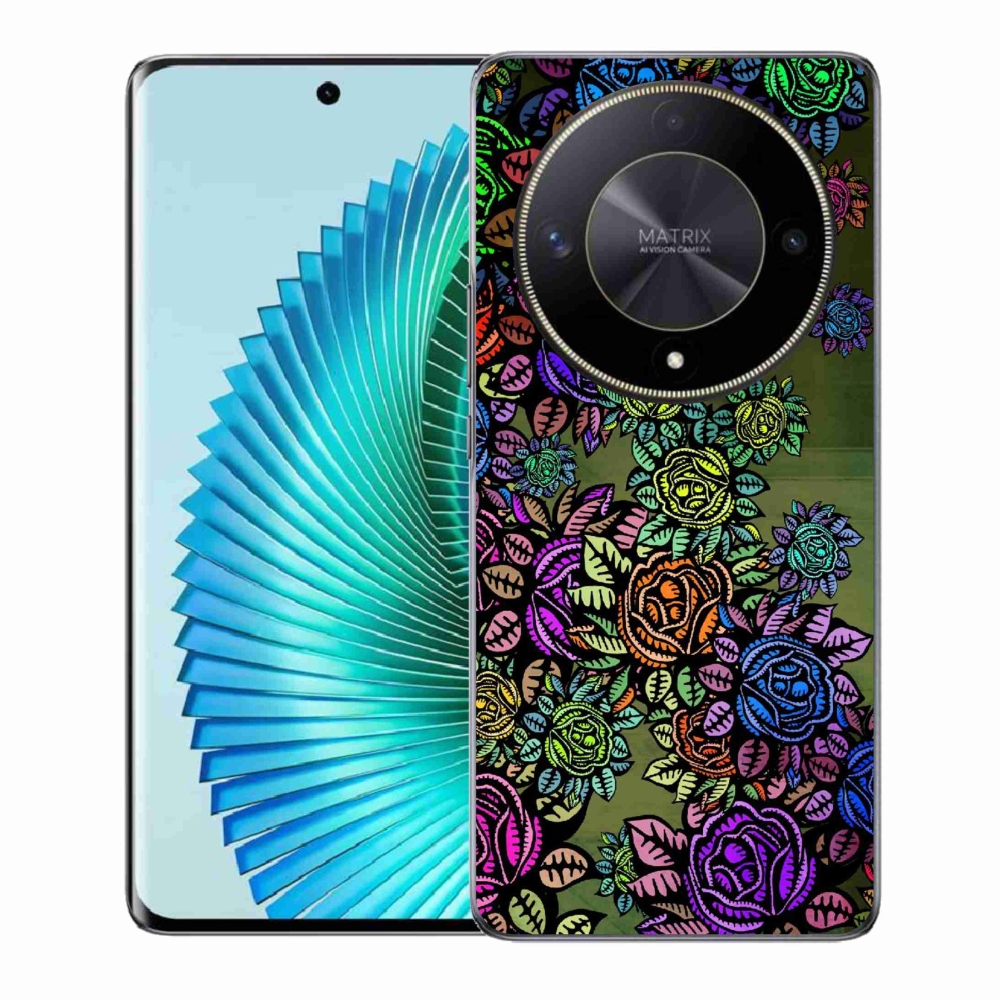 Gél borító mmCase a Honor Magic 6 Lite 5G számára - virágok 6