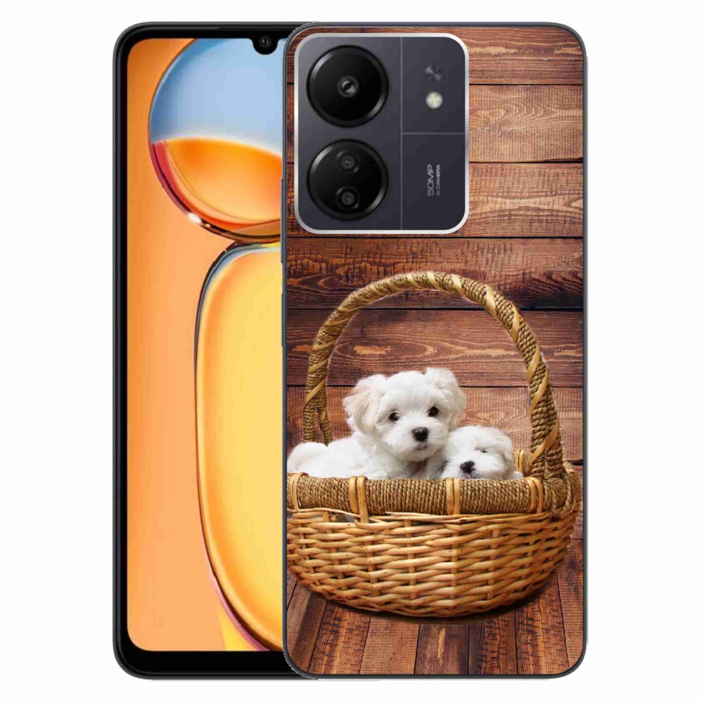 Gél borító mmCase a Xiaomi Poco C65/Redmi 13C - kölyökkutyákhoz