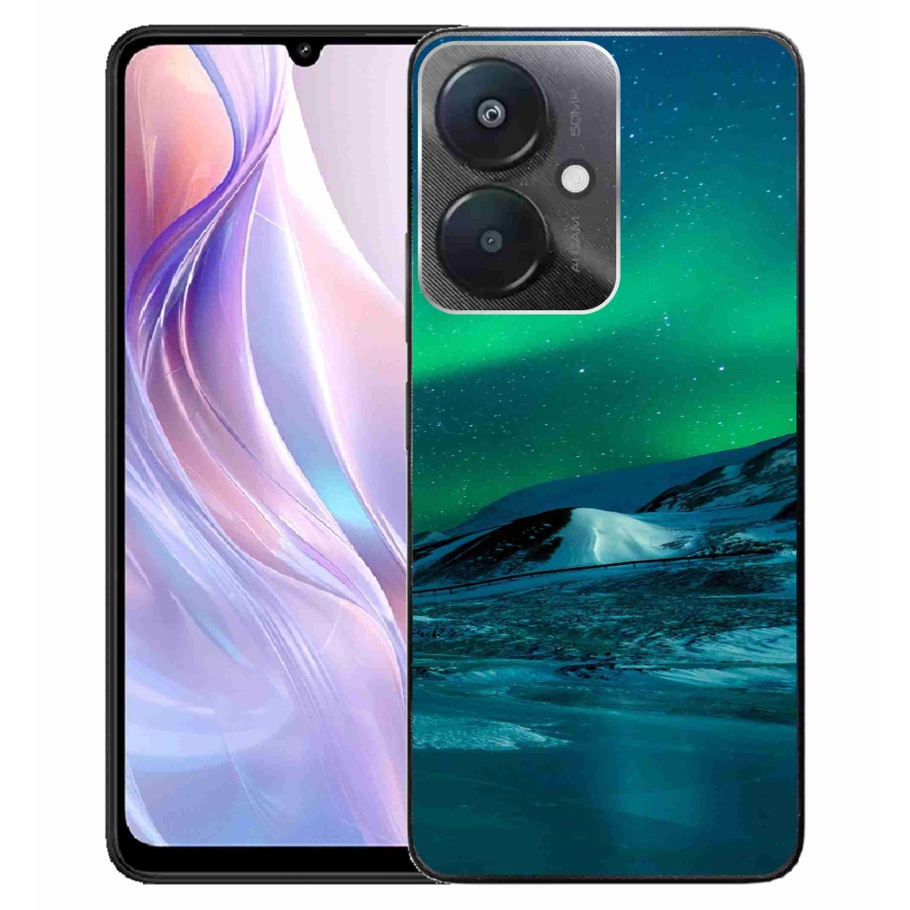 Gél borító mmCase a Xiaomi Redmi 13C 5G számára - sarki fény