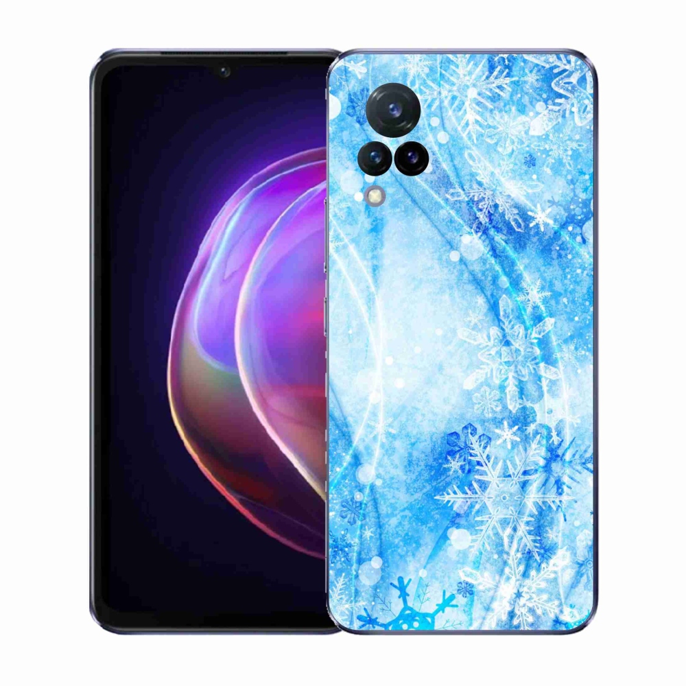 Gél borítás mmCase a Vivo V21 4G/5G készülékhez - hópelyhek