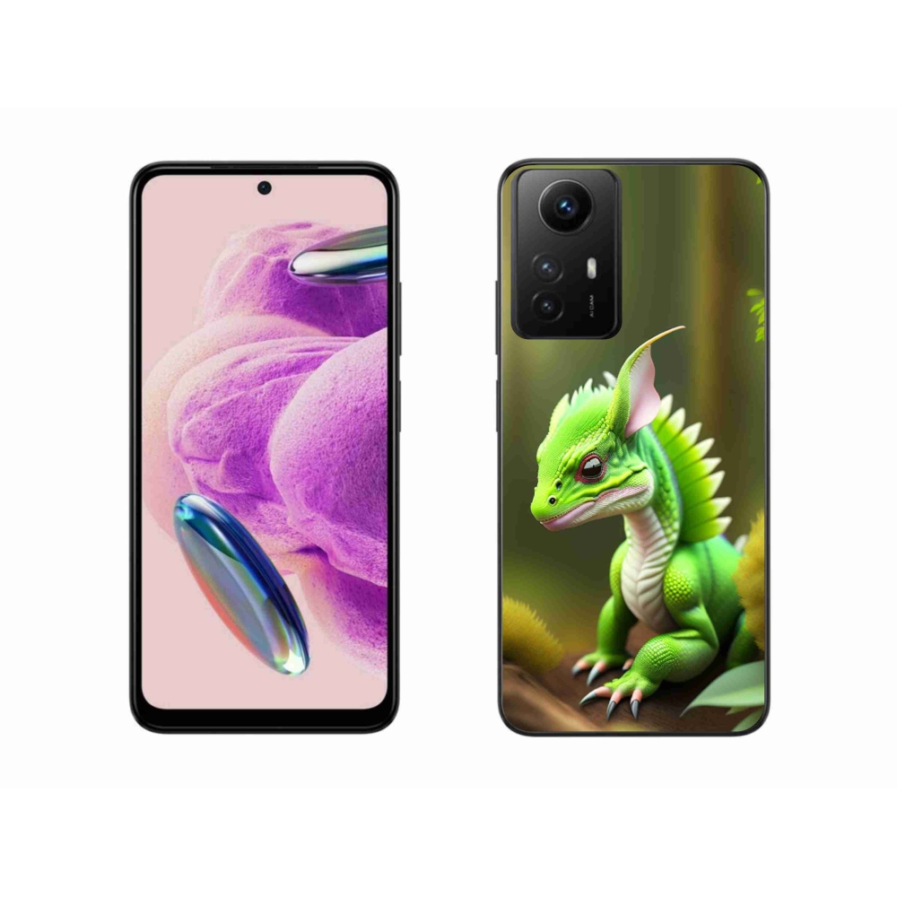 Gél borítás mmCase a Xiaomi Redmi Note 12S-hez - zöld sárkány