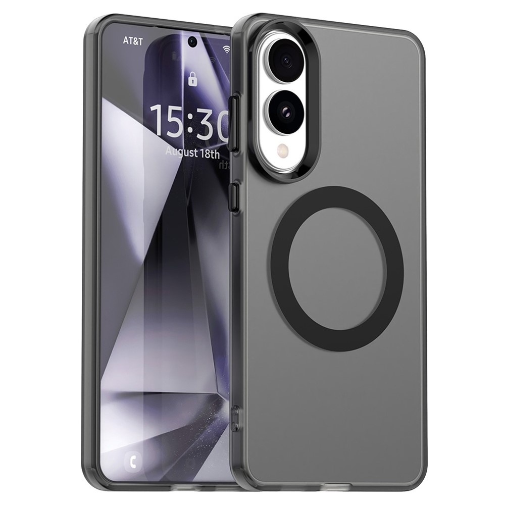 Candy zselés tok MagSafe-val a Samsung Galaxy S25 Edge készülékre - fekete