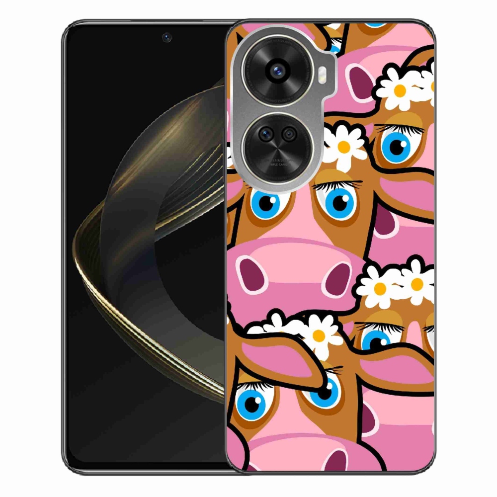 Gél borítás mmCase a Huawei Nova 12 SE-hez - karikatúrás tehenek