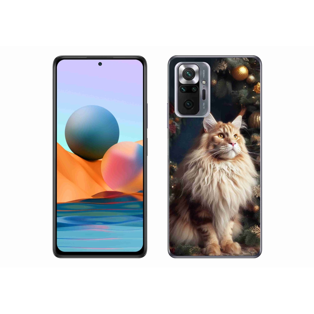 Gél borítás mmCase a Xiaomi Redmi Note 10 Pro számára - macska a fánál