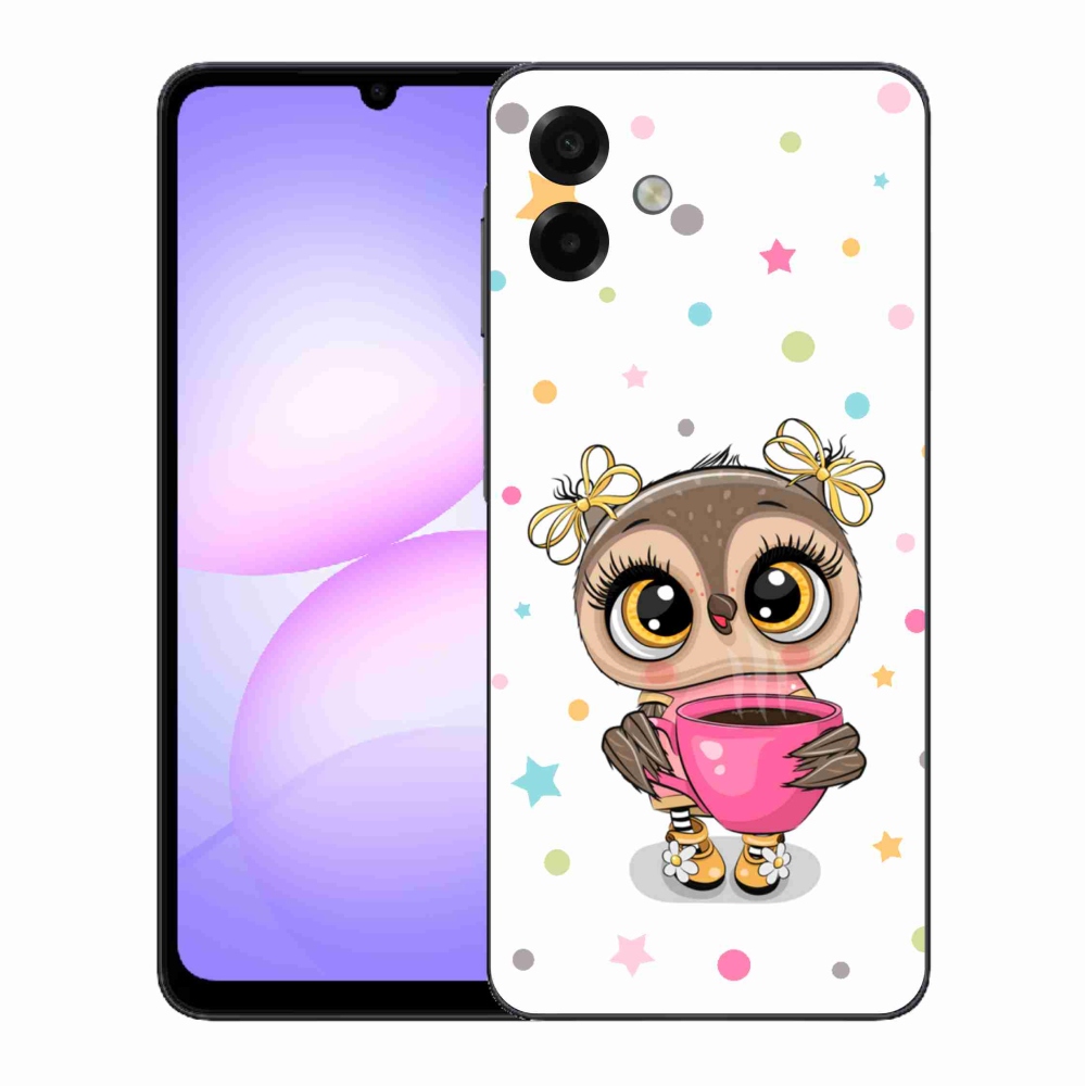 Gél borítás mmCase Samsung Galaxy A07 4G - rajzfilm bagolyhoz