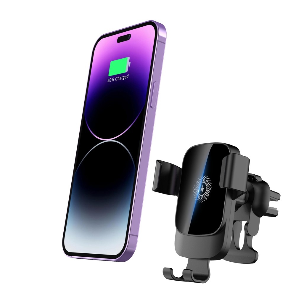 CF96 vezeték nélküli autós töltő szellőzőnyílással rögzíthető 15 W