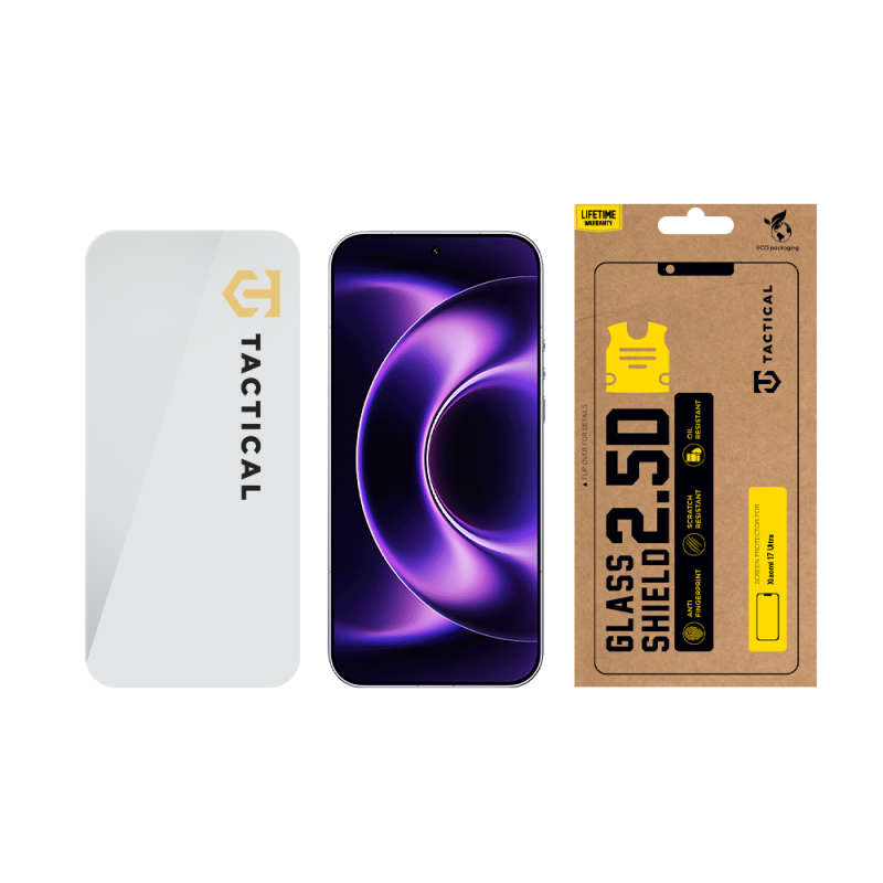 Taktikai üvegpajzs 2.5D üveg a Xiaomi 17 Ultra Clear számára