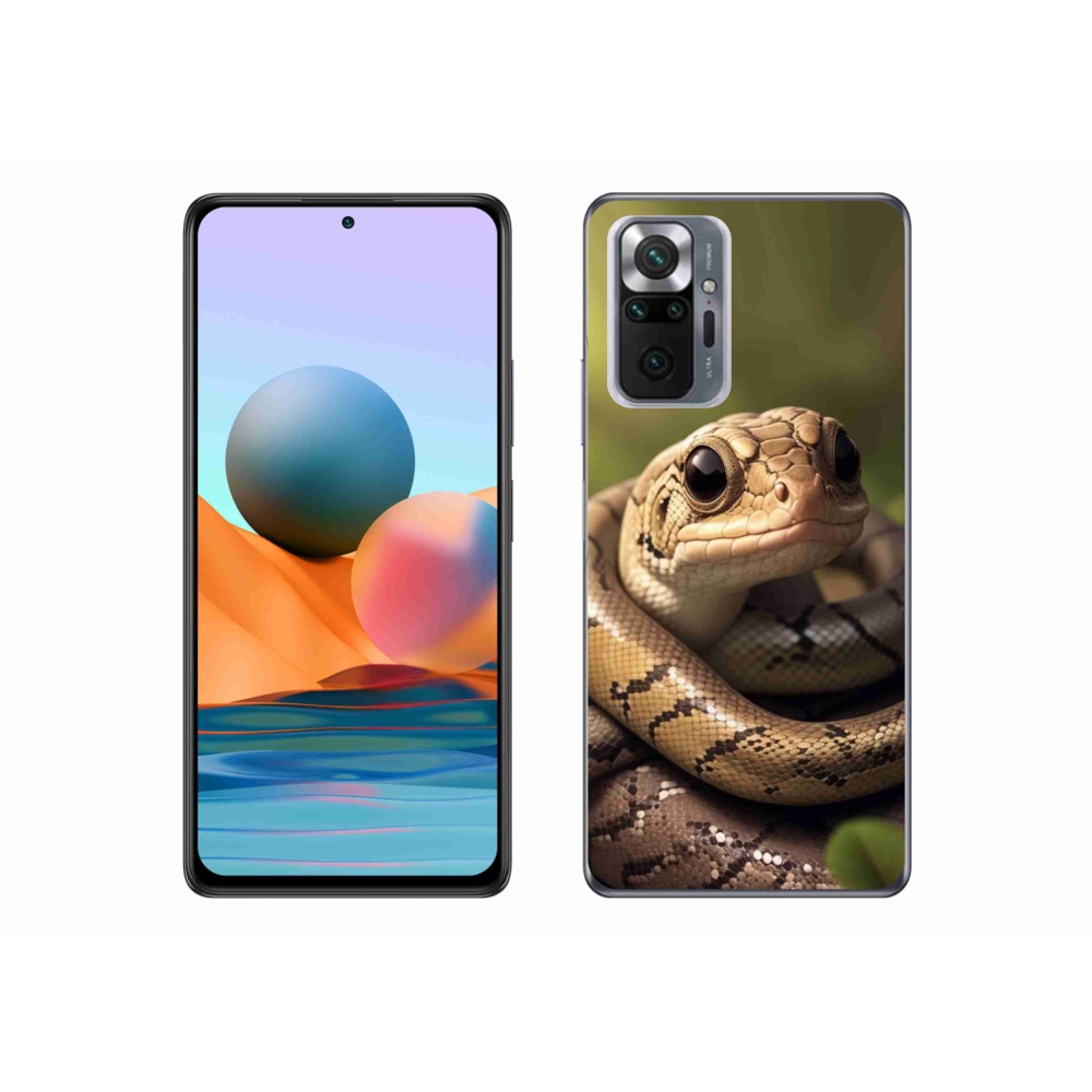 Gél borítás mmCase a Xiaomi Redmi Note 10 Pro-hoz - kígyó 1