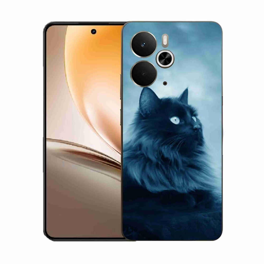 Gél borítás mmCase a Realme 14 5G/14T 5G készülékhez - fekete cat 1