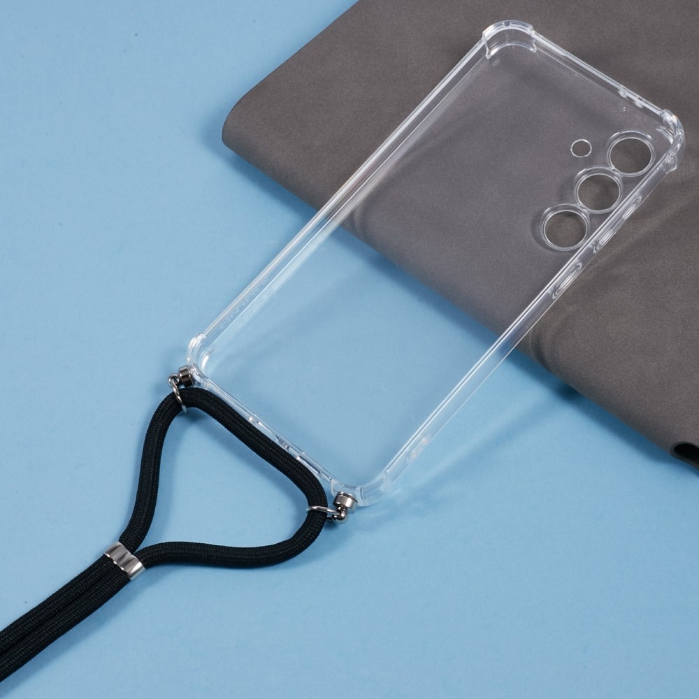 Átlátszó zselés tok húzózsinórral Samsung Galaxy S24 FE készülékhez