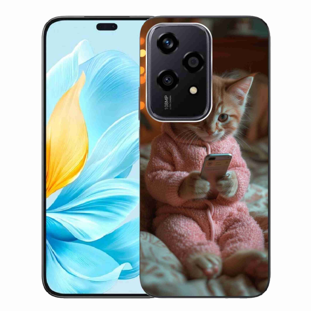 Zselés borítás mmCase a Honor 200 Lite 5G számára - baba a mobillal