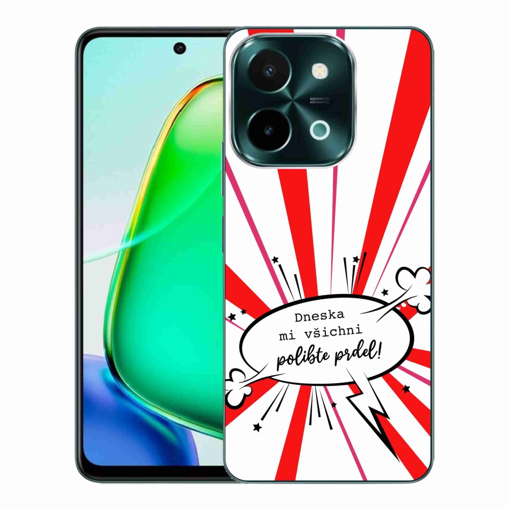 Gél borító mmCase a Vivo Y28-hoz - vicces szöveg 15 fehér háttérrel