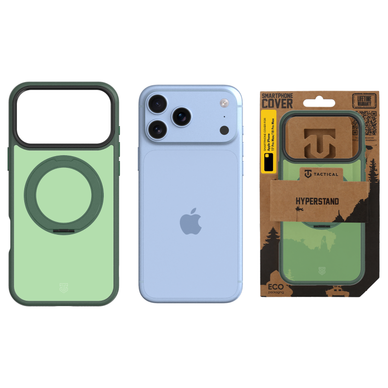 Tactical MagForce Hyperstand tok az Apple iPhone 17 Pro Max/18 Pro Max készülékekhez, Forest Green színben