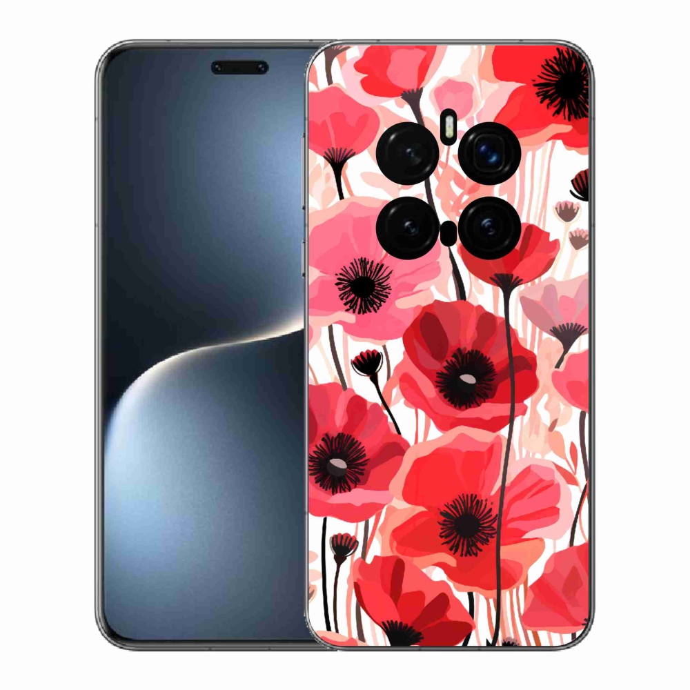 Gél borítás mmCase a Honor Magic 7 Pro 5G készülékhez - mákos 1