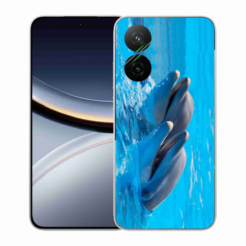 Gél borítás mmCase a Xiaomi Poco F7 5G számára - delfinek