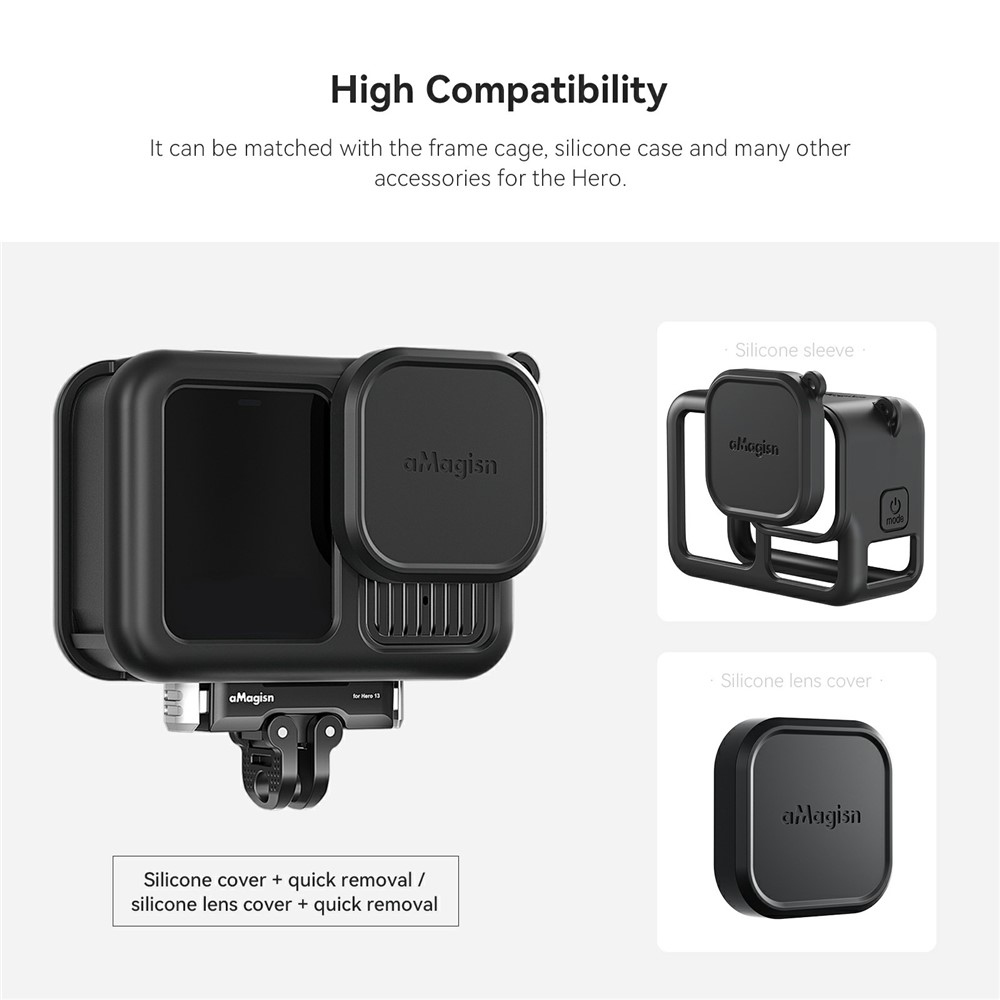 AMAGISN mágneses fém gyorskioldós tartó GoPro Hero 13 kamerához