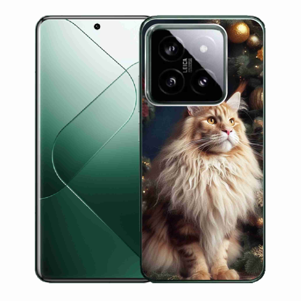 Gél borító mmCase a Xiaomi 14-hez - macska a fánál