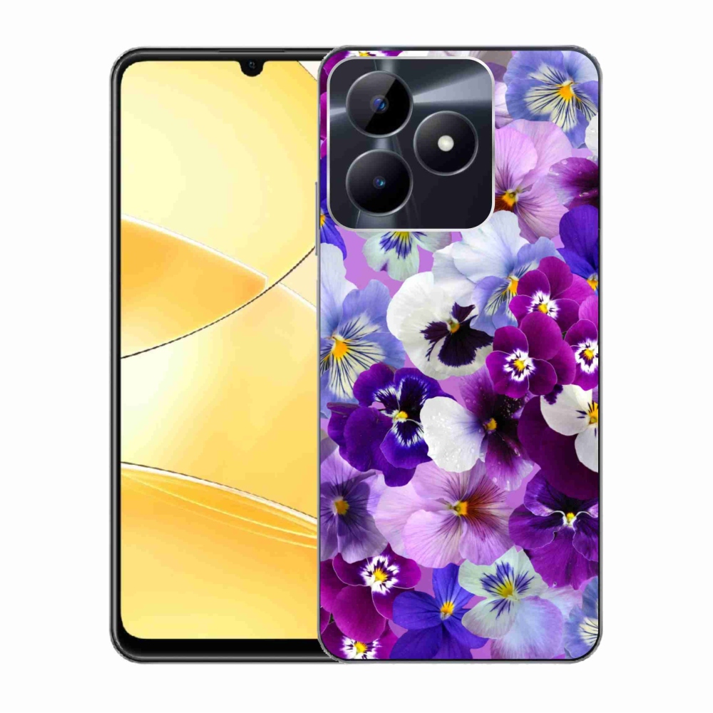 Zselés tok mmCase a Realme C51/C53 készülékhez - Virágok 9
