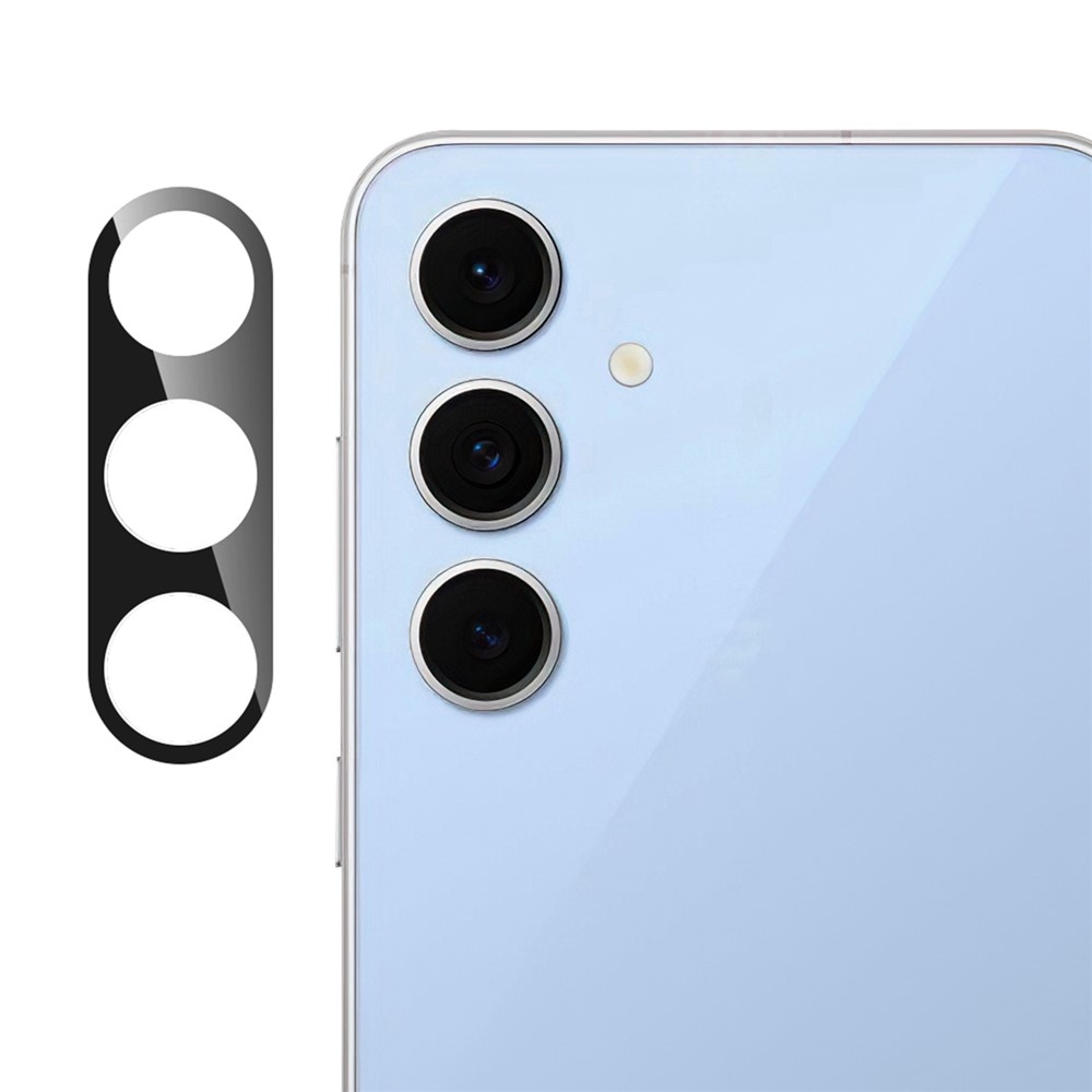 Kamera lencse üveg a Samsung Galaxy S25 FE fényképezőgépen - fekete