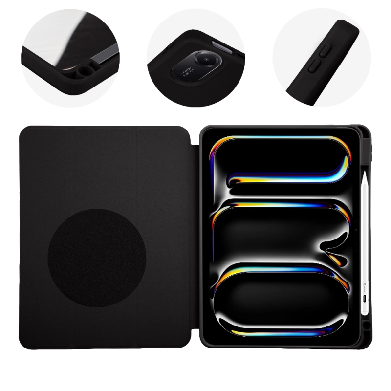TOK: ME SolidTab tok az Apple iPad Air 11 (2020/22/24/25/26) és iPad Pro 11 (1/2/3/4) modellekhez, fekete