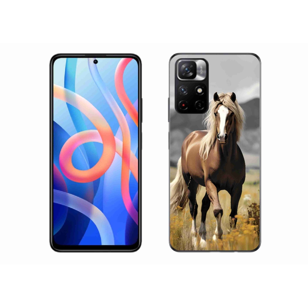 Gél borítás mmCase a Xiaomi Redmi Note 11S 5G - barna ló 1