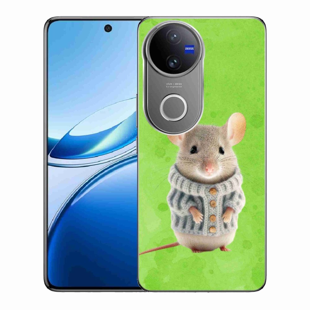 Zselés borítás mmCase a Vivo V50 5G-hez - egér pulóverben